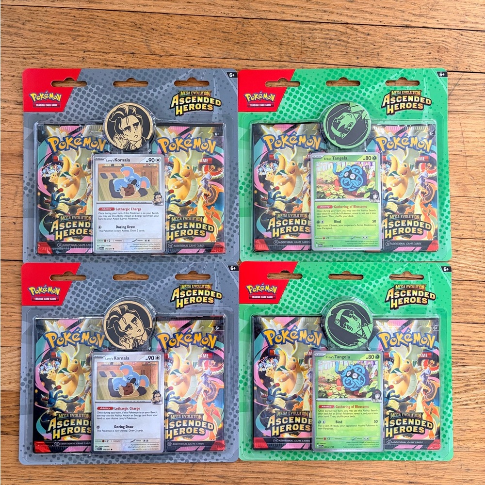 4 Factory Sealed Pokemon Ascended Heroes 2 Pack